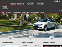 Tablet Screenshot of mitsubishiofeauclaire.com
